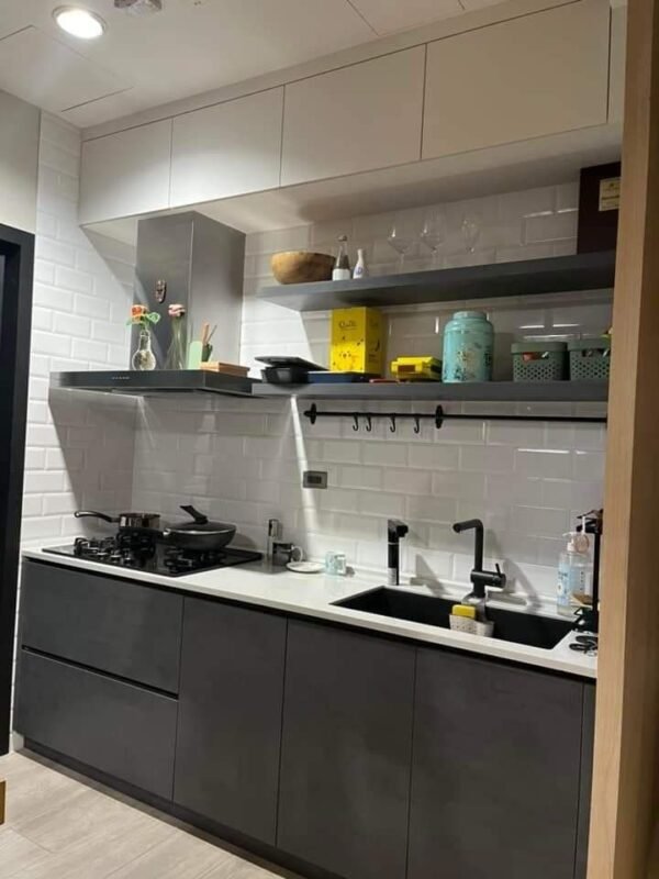 Jasa pembuatan kitchen set lurus 2 meter di medan