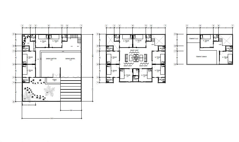 Kenali 3 Gaya Untuk Desain Dan Denah Kosan 3 Lantai