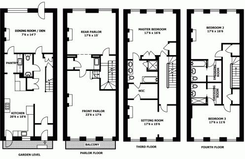 Denah 4 Lantai 30x35 m
