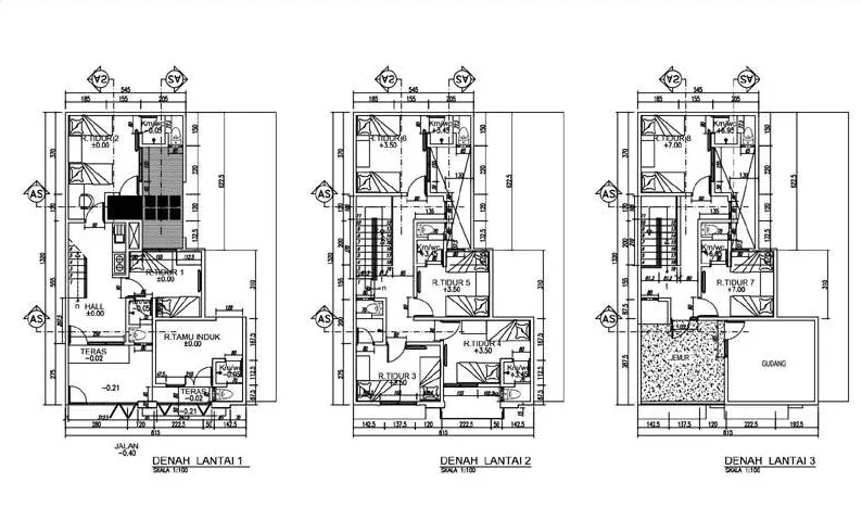 Kenali 3 Gaya Untuk Desain Dan Denah Kosan 3 Lantai