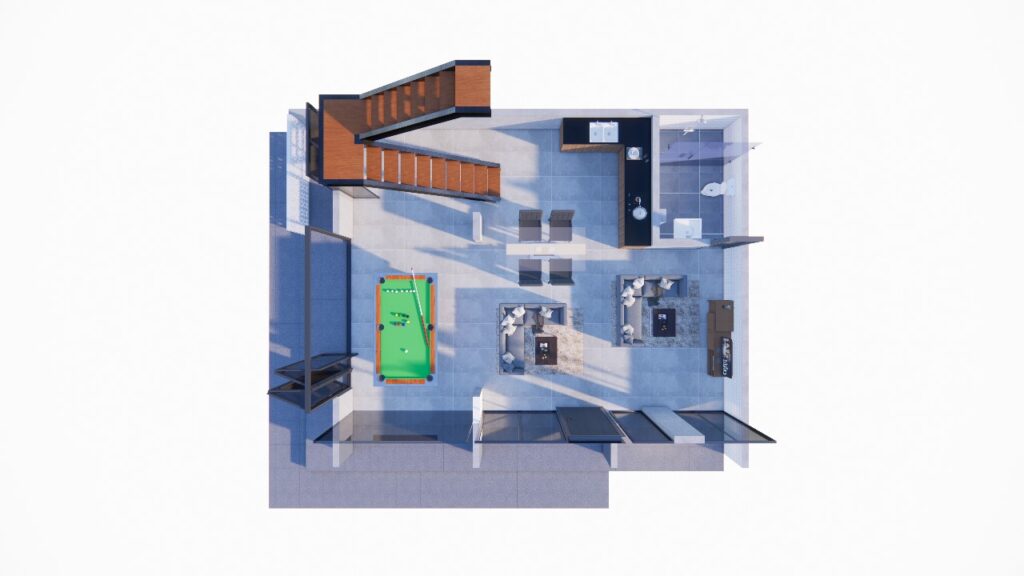 Denah Rumah 10 x 8.5 m