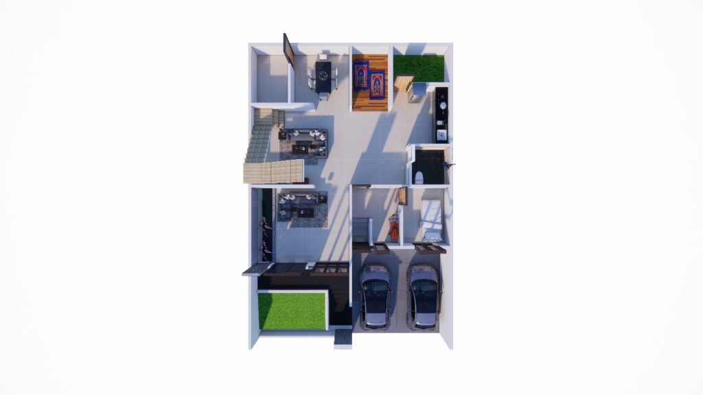 Denah Rumah 10x15 m