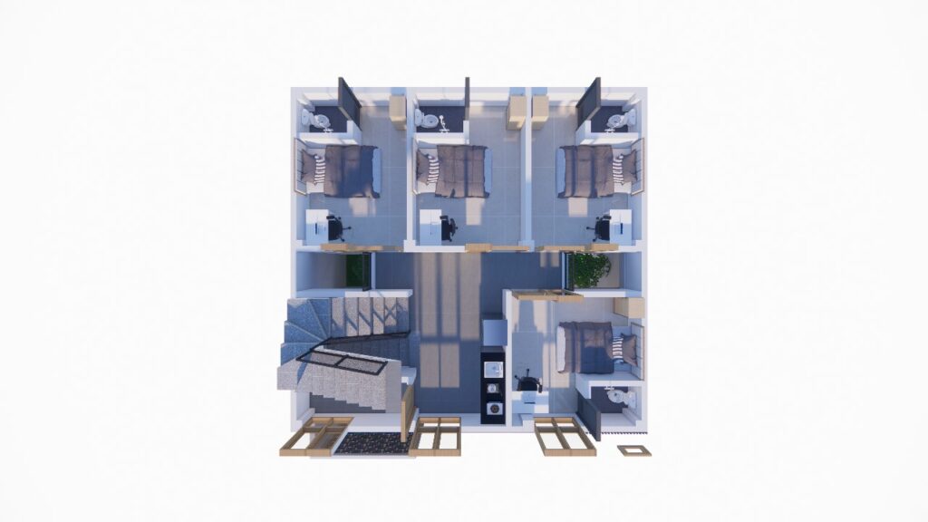 Denah Rumah 9x10 m