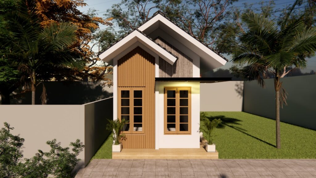 Tampak Rumah 4 x 14 M