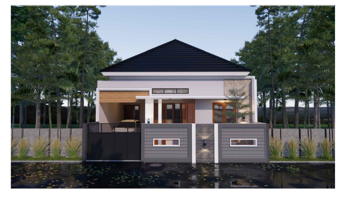 Tampak Depan 10 x 20 M