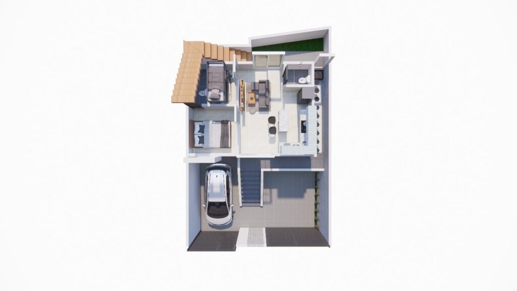 Denah Rumah 7,9 x 12