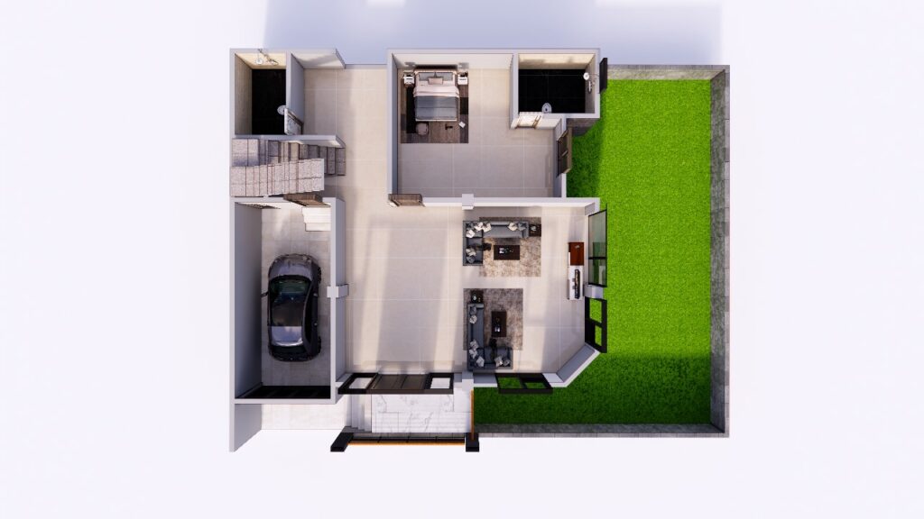 Denah Rumah 12 x 15 M