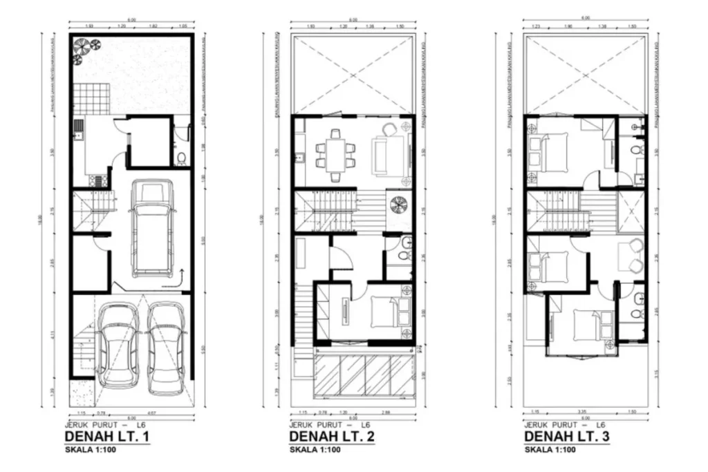 Denah 15x8 m