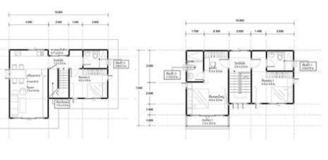 Denah Rumah 10 x 7 M