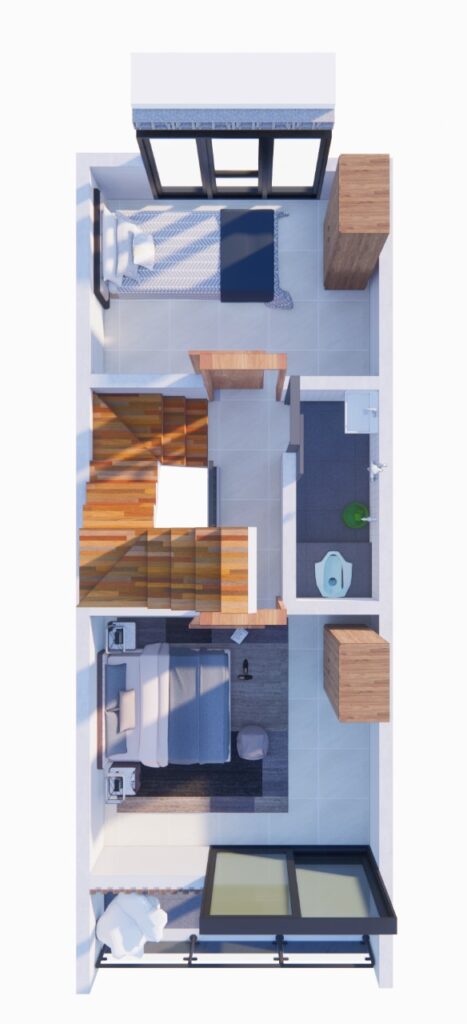 Denah Rumah 3.5 x 10 M