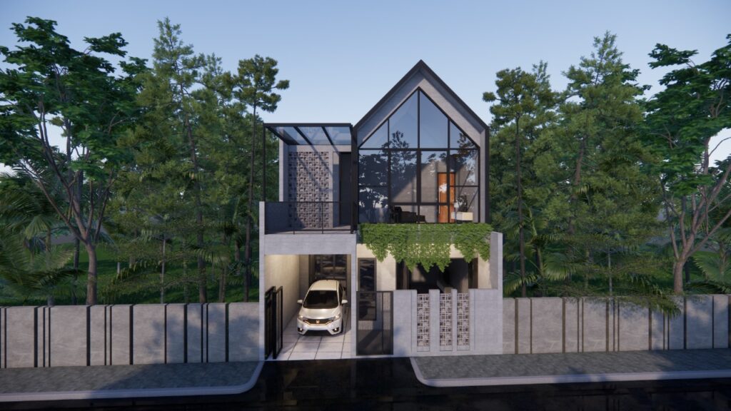 Depan Rumah Tampak Ukuran 7.5 15 m