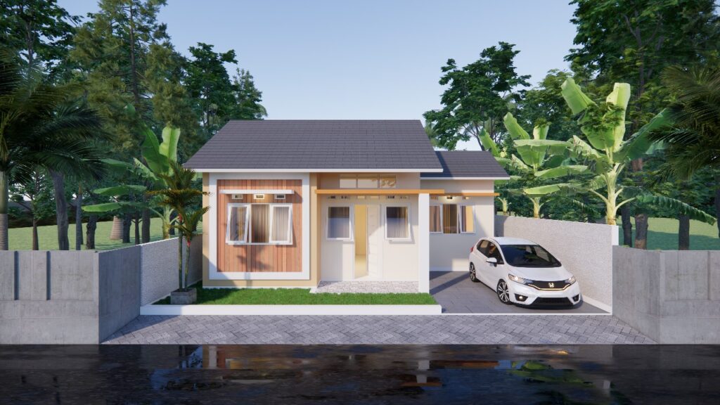 Tampak Depan Rumah 11 x 10 M