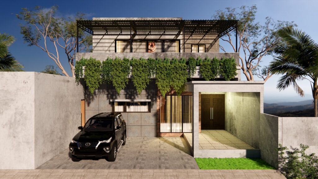 tampak depan 9,5 x 20 M