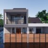 Desain Dan Bangun Rumah 2 Lantai Ukuran 5 x 18