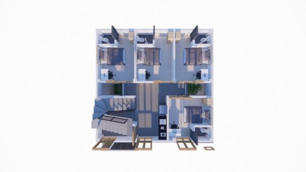 Desain Dan Bangun Rumah 2 Lantai Ukuran 10x10 - Image 2