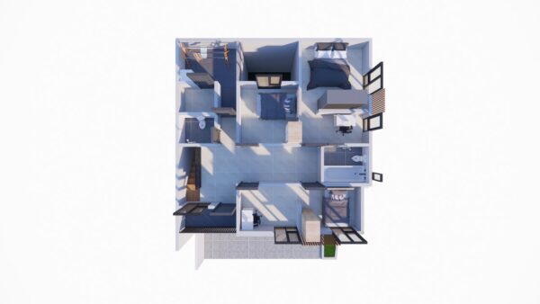 Desain Dan Bangun Rumah 2 Lantai Ukuran 10x12 - Image 2