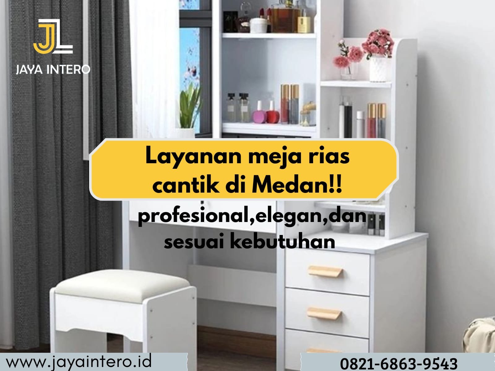 Custom Meja Rias Terdekat di Medan - Jaya Intero