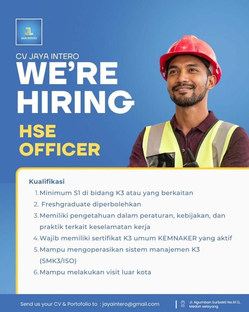 Lowongan Kerja K3 Umum Di Medan